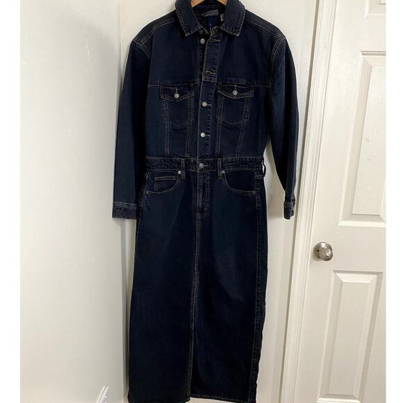 Universal Thread Black Wash Denim Dress - NWT - Picture 6 of 6